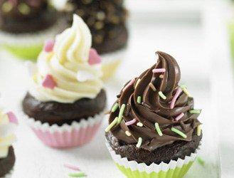 Mini cupcakes all chocolate