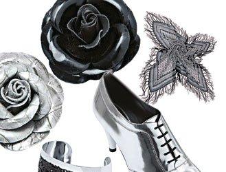 Fashion shopping black and silver!
