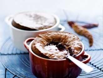 Coulant with chocolate with Espelette