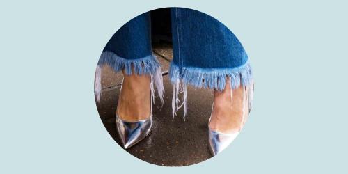 They all wear: jeans with frayed hem