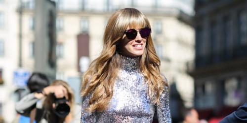 They all carry: the sequined rolled collar